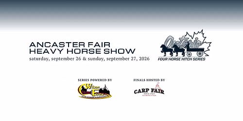 Ancaster Fair Heavy Horse Show