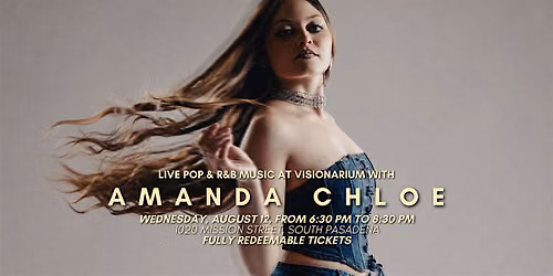 Live Pop & R&B Music with Amanda Chloe at Visionarium