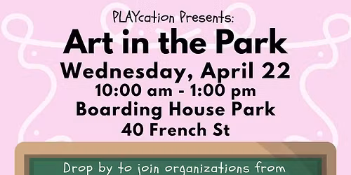 PLAYcation Presents: Art in the Park