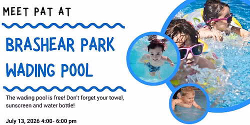 Meet PAT at Brashear Park Wading Pool