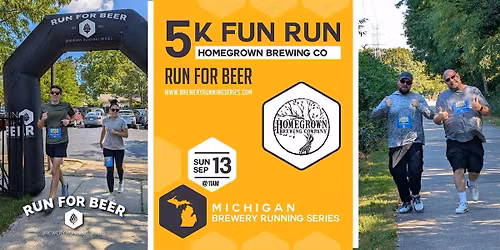 5k Fun Run x Homegrown x Oktoberfest | 2026 Michigan Brewery Running Series
