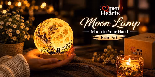 Moon lamp in your hands