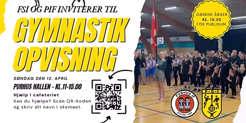 \ud83e\udd38\u200d\u2640\ufe0f FSI & PIF Gymnastikopvisning \ud83e\udd38\u200d\u2642\ufe0f