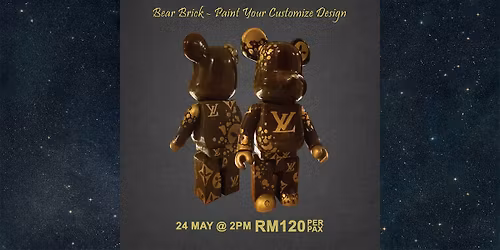 Workshop: Bear Brick - Paint Your Customise Design (2pm Sun)