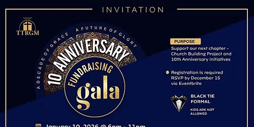 TTRGM 10th Anniversary Fundraising Gala