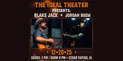 BLAKE JACK | JORDAN BEEM Live at The Ideal