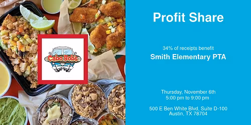 Cabo Bobs profit Share night for Smith ES PTA