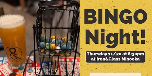 BINGO Night with Hopewell Brewing at I&G Minooka