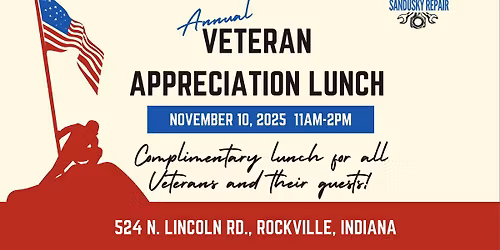 Sandusky Repair Annual Veteran Appreciation Lunch