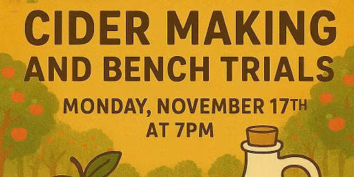 ZZHops November Meeting - Cider Making