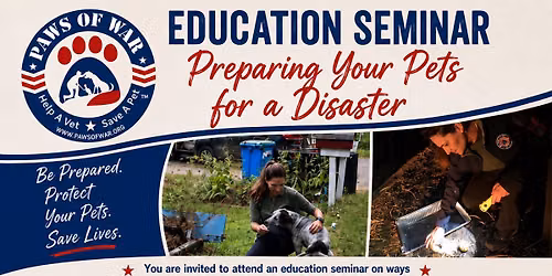 Preparing Your Pets for a Disaster