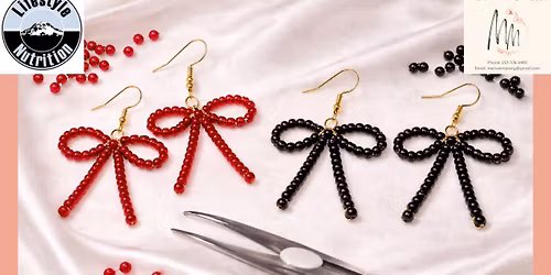 Make Your Own Beaded Bow Earrings