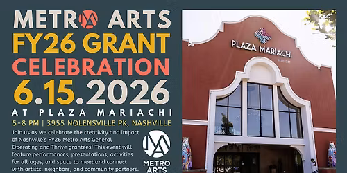 Metro Arts Grants Celebration for FY26
