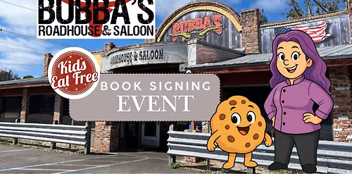Book signing with children's author Bess Charles at Bubba's Roadhouse