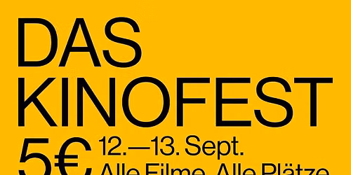 Kinofest 12. + 13. September 2026 