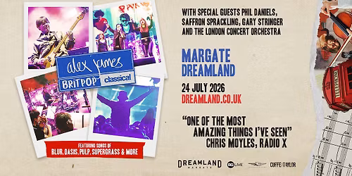 Alex James Margate Tickets