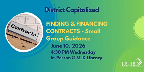 Finding & Financing Contracts  - SMALL GROUP GUIDANCE