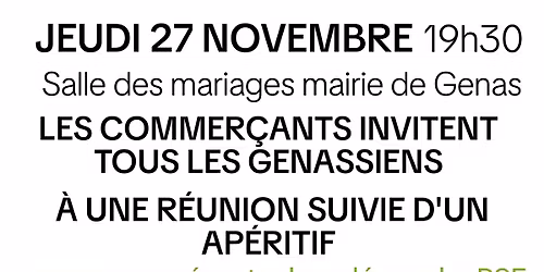 R\u00e9union publique RSE Activ\u2019Genas 