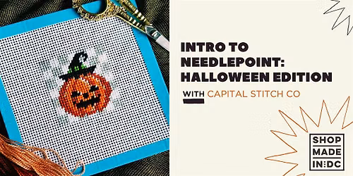Intro to Needlepoint: Halloween Edition w\/Capital Stitch Co