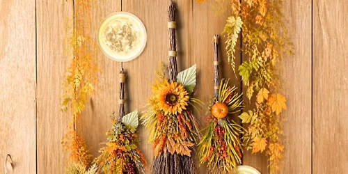 Witchy Fall Floral Broom - Sunday October 4th