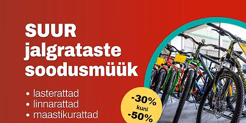 Jalgrataste soodusm\u00fc\u00fck -30% kuni -50% | Bike365 outlet