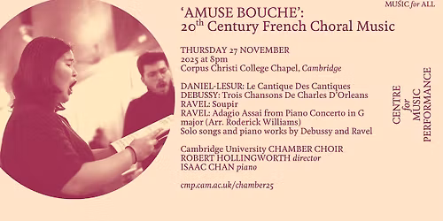 \u2018Amuse Bouche\u2019: 20th Century French Choral Music