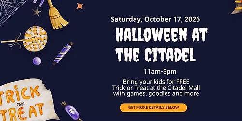 3rd Annual Halloween Trick or Treat Mingle at The Citadel Mall