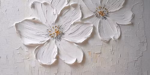 Craft & Wine Night: Textured Flowers on Canvas (Ages 19+)