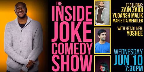 Inside Joke Comedy Show @ Slow Pour Brewing Company \u2014 Headliner: Yoshee