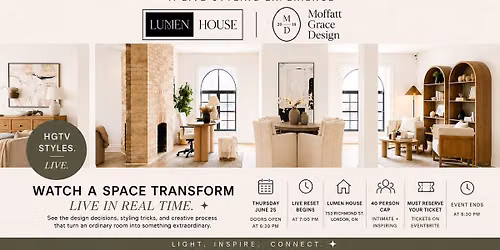 Room Reset: HGTV Style, A Live Styling Experience