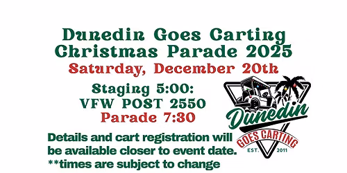 Dunedin Goes Carting Christmas Parade 2025