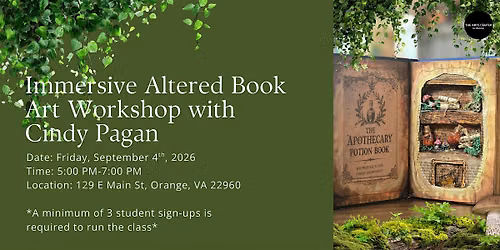 Immersive Altered Book Art Workshop with Cindy Pagan