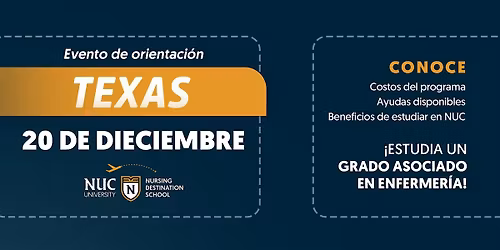 NUC Nursing Destination School Orientation: Texas