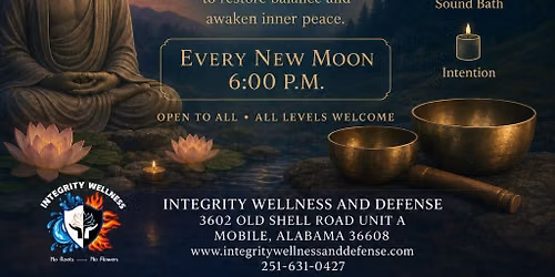 New Moon, Meditation, Sound Therapy, and Tea