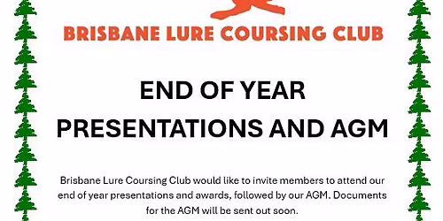 BLCC End of Year Members Presentations and AGM