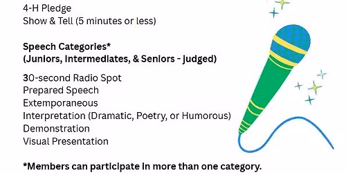 4-H Public Speaking Contest (Allegany County)