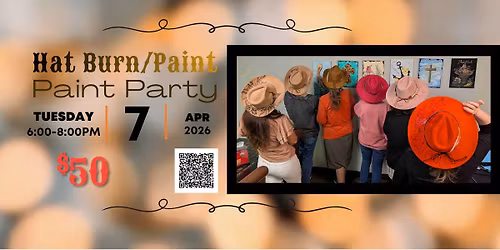 Vegan Suede Western Hat Burning Workshop 4.7.26