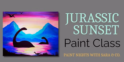 Jurassic Sunset Paint Night