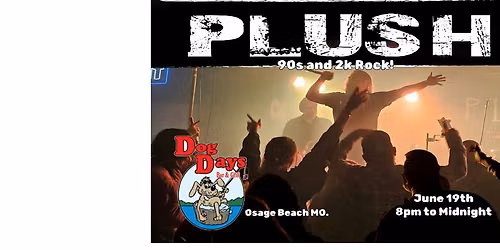 PLUSH 90's and 2K Rock Experience at Dog Days June 19th!
