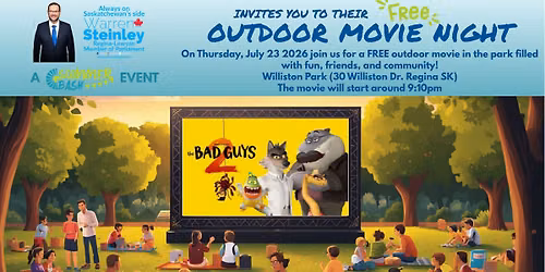 FREE Outdoor Movie hosted by Warren Steinley