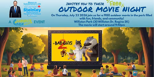 FREE Outdoor Movie hosted by Warren Steinley
