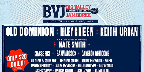 Big Valley Jamboree (Thursday Pass) with Old Dominion
