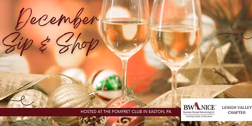 DEC 2nd SIP AND SHOP FUNDRAISER FOR THIRD STREET ALLIANCE