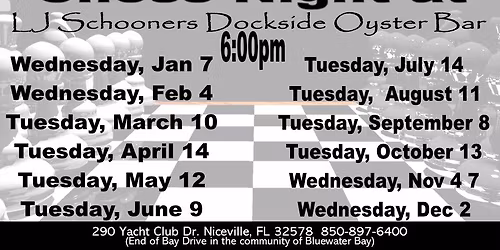 Chess Night at LJ Schooners