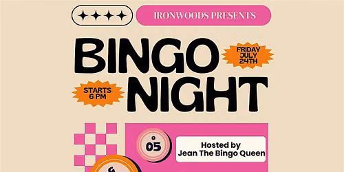 Bingo Night at Ironwoods Bar & Grill