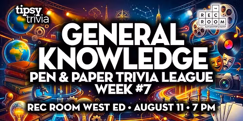 Edmonton: Rec Room West Ed - Pen & Paper GK League Week 7 - Aug 11, 7pm