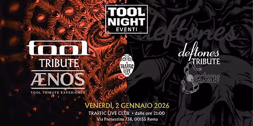 TOOL NIGHT - Traffic Live Club Roma - Evento dedicato ai TOOL