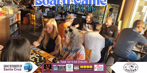 Santa Cruz - Board Game Playtesting at Peoples Coffee