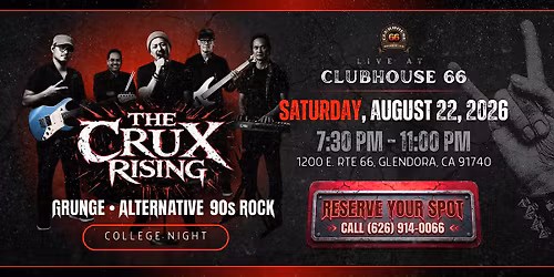 The Crux Rising Live at Clubhouse 66 | College Night