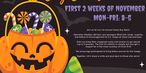 1st Annual Candy Buy-Back Event!